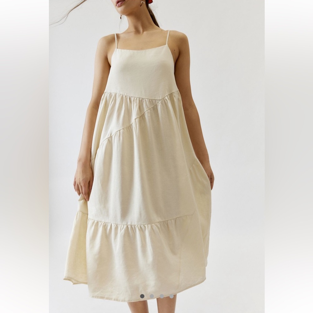 Urban Outfitters Cream Midi Dress